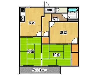 グリーンハイツ池田【2階】の間取り