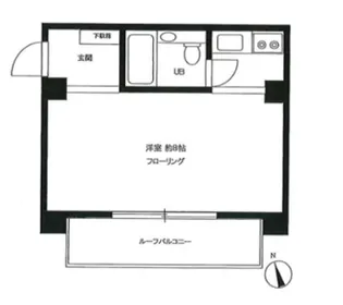中銀上野小島マンシオン【10階】の間取り