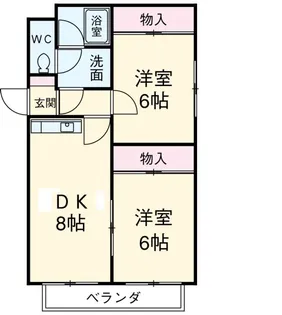アドラーブル鳥羽見【3階】の間取り