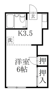 ハイツSAM【2階】の間取り