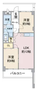 グリーンシティ瑞穂【1階】の間取り