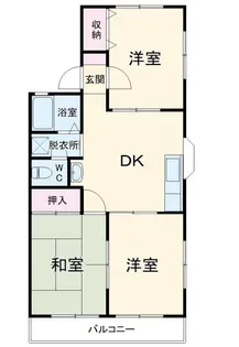 コーポきよみずB【2階】の間取り