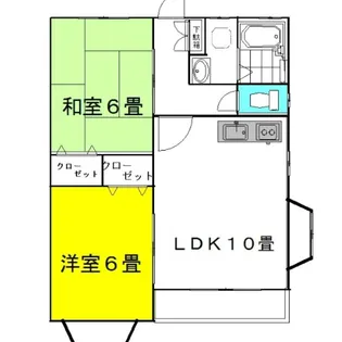 サウス・ウインド 2nd【2階】の間取り