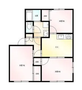 ポレール加藤【1階】の間取り