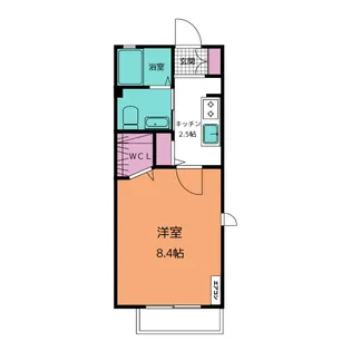 プランドール梅ヶ坪【2階】の間取り