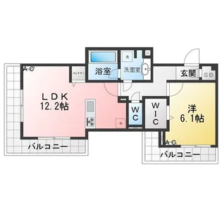 リヴェースとよくに【3階】の間取り