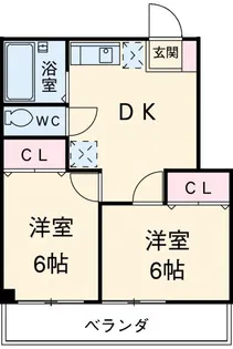 ハイツ田戸【1階】の間取り