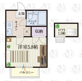b’CASA行田VIre-born【2階】の間取り