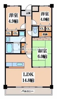 エスペーロ・アヴェニュー【3階】の間取り