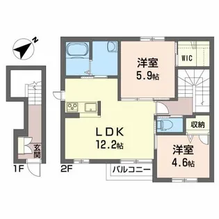 ソフィア西青山【2階】の間取り
