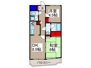 シャンノ-ル【4階】の間取り