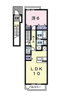 ブリッサ大安寺【2階】の間取り