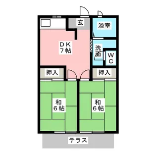 パステル麻生【1階】の間取り