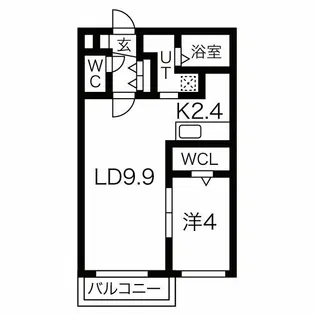 アンジュール発寒南【2階】の間取り