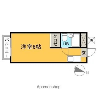 ハイツサンユー【3階】の間取り