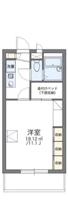 レオパレスヴィル ヌーブ【1階】の間取り