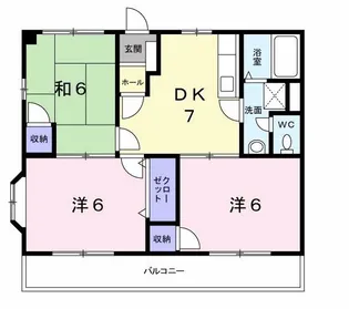 エランドール1番館【2階】の間取り