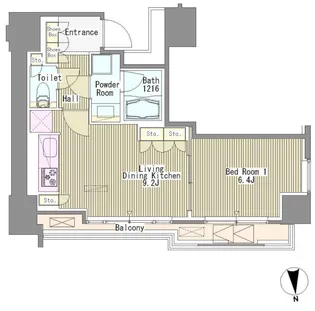 White Tower Hamamatsucho【8階】の間取り