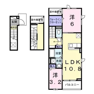 エクセルコートアゼリアB【3階】の間取り