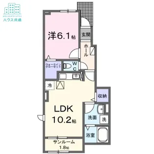 ラヴィベール.JJ.II【1階】の間取り