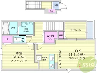 「仮称」クルール泉【2階】の間取り