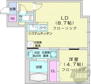 Pino kitamaruyama【2階】の間取り
