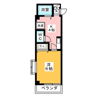 セセラギパークサイド【2階】の間取り