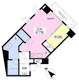 ルミエールK【2階】の間取り