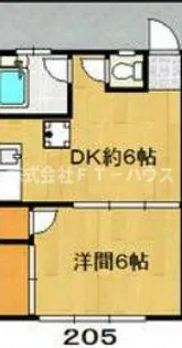 三協マンション【2階】の間取り