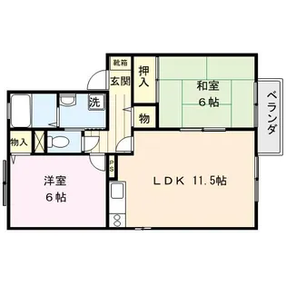 エスポワールK【2階】の間取り