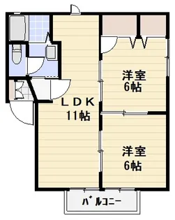 メゾン・今泉北 A【2階】の間取り
