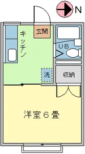 エステートピア白倉【1階】の間取り