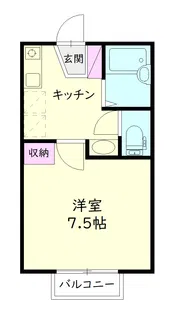 ユートピア砂山【2階】の間取り