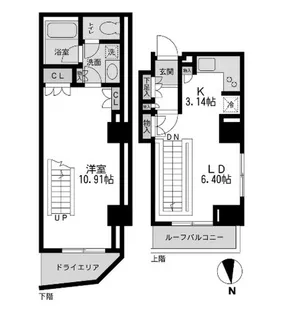 レジデンス白金コローレの間取り