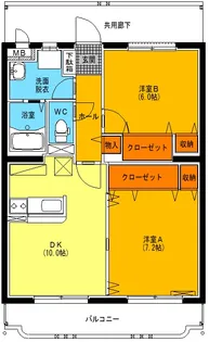 ユーミーあだち【3階】の間取り