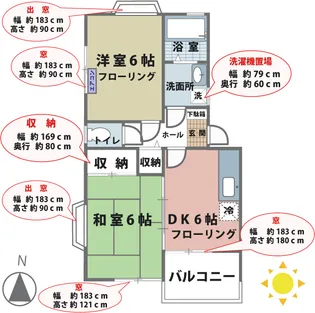ハイムケーエヌII【2階】の間取り