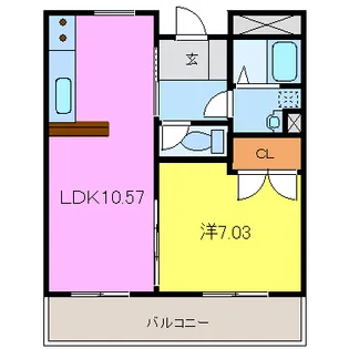 スターコーポ【3階】の間取り