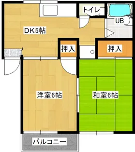 レセプションビレッジII【1階】の間取り