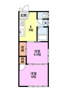コーポキャピタルII【2階】の間取り
