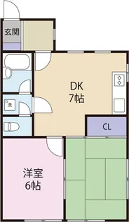 カーサビアンカ【2階】の間取り