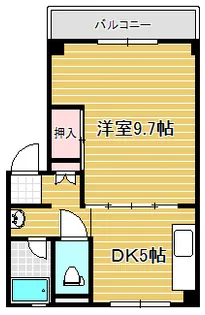 サンライズ銀杏【1階】の間取り