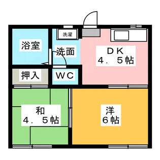 フォーブルあおやま【1階】の間取り