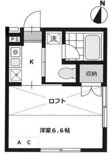東京都練馬区桜台1【アパート】の間取り