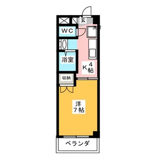 FULL HOUSE YAGOTO【6階】の間取り