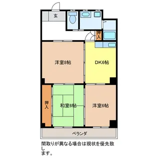 アビタシオンOHNO【2階】の間取り