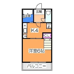 大阪府堺市北区中百舌鳥町3【アパート】の間取り