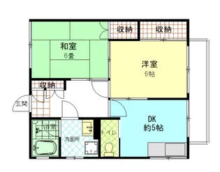 フラットアオイ【1階】の間取り