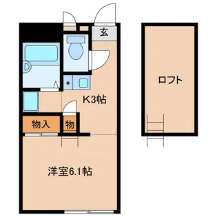 ガーデンコート白ゆり【2階】の間取り
