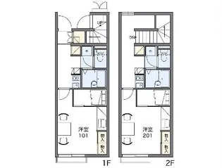 静岡県浜松市中央区富塚町【アパート】の間取り