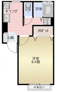 セジュールピュア【1階】の間取り